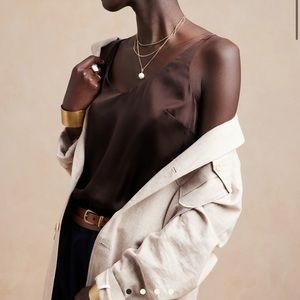 Banana Republic Satin V-Neck Cami